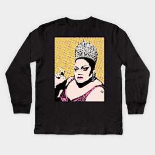 Ginger Minj Drag Queen pop art Kids Long Sleeve T-Shirt